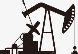 钻油井化工石油开采矢量图图标高清图片