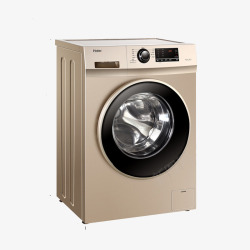 金色洗衣机金色滚筒洗衣机高清图片