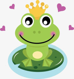 可爱的青蛙王子素材