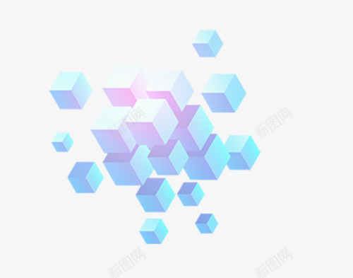 彩色方块蓝色立体多个方块png免抠素材_88icon https://88icon.com 多个方块 封面设计 插画 数码 海报设计 科技 立体方块 蓝色