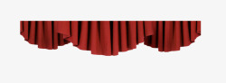 红色舞台背景布布头素材
