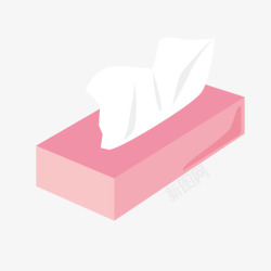 粉色抽式纸巾素材