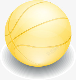 金色大气篮球素材