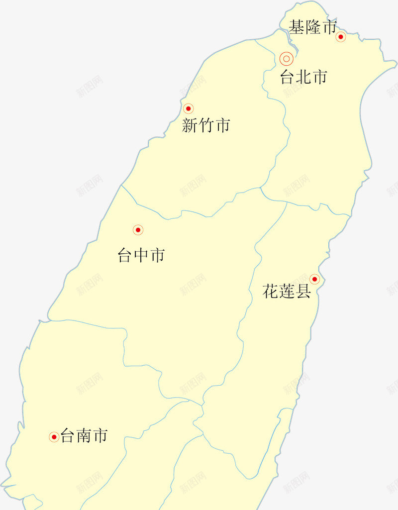 台湾地图png免抠素材_88icon https://88icon.com 中国省份地图 地图 省份地图 省级行政区 矢量地图