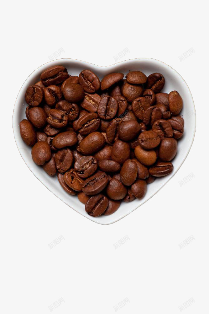 心形咖啡豆瓷碗png免抠素材_88icon https://88icon.com 咖啡 咖啡果实 咖啡豆 干果 烘焙 白色心形瓷碗 褐色咖啡豆