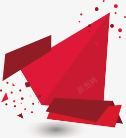 红色喜庆节日促销标贴矢量图素材