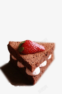 咖啡草莓奶油蛋糕素材