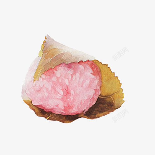 樱花团食物手绘画png免抠素材_88icon https://88icon.com 小吃 手绘色彩 樱花 甜食 粉红色 糯米团