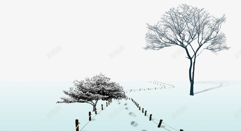 冬日雪景背景png免抠素材_88icon https://88icon.com 下雪 冬天 冬雪 初雪