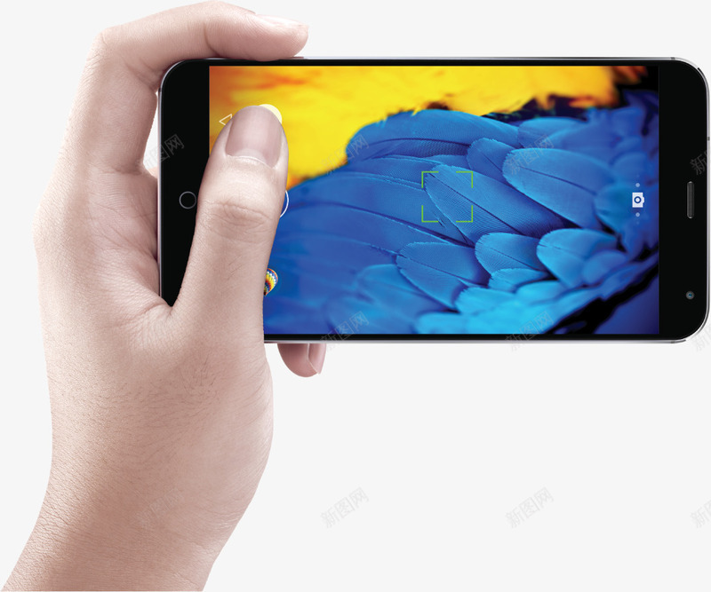 横向手拿手机png免抠素材_88icon https://88icon.com 手拿 手持 手机 横向 看视频