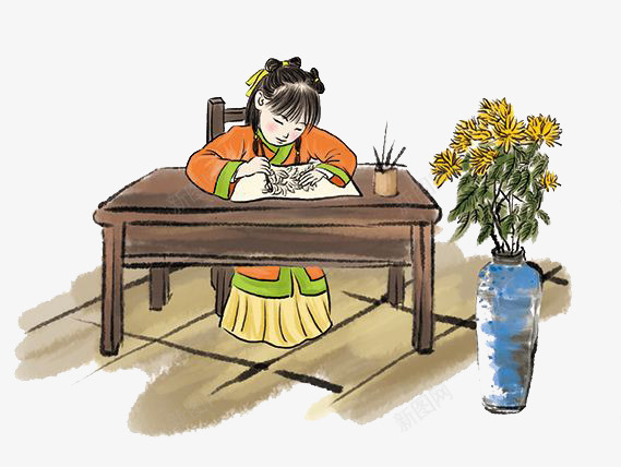 中国风创意国学插画装饰png免抠素材_88icon https://88icon.com 中国风 创意 国学 国学插图 插画 装饰