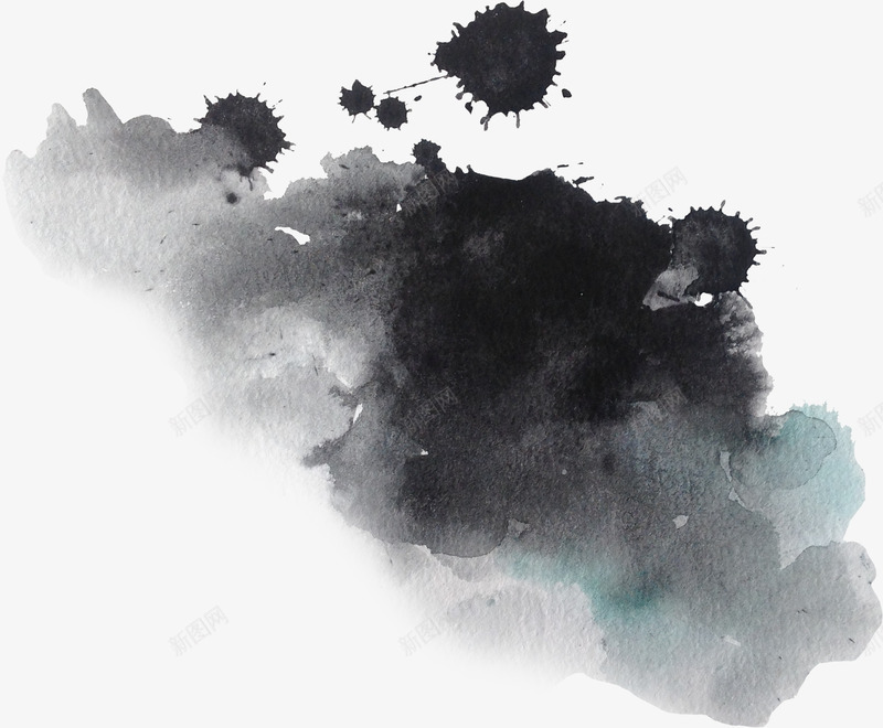 墨迹水墨黑色喷墨png免抠素材_88icon https://88icon.com 中国风墨迹 传统文化 传统艺术 墨 墨迹 水墨 水墨笔刷 笔墨 笔墨效果