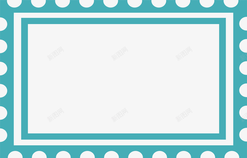 蓝色邮票边框png免抠素材_88icon https://88icon.com 矢量png 矩形提示框 矩形框 邮票 邮票模板 邮票边框 锯齿 锯齿边框