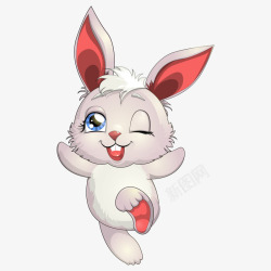 小兔子画画卡通小兔子高清图片
