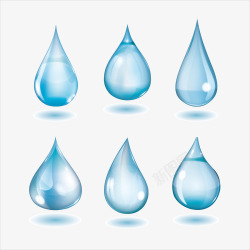 蓝色大水滴素材