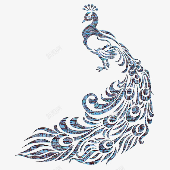 版画孔雀png免抠素材_88icon https://88icon.com 动物 卡通 复古 孔雀 手绘 插画 版画 鸟类