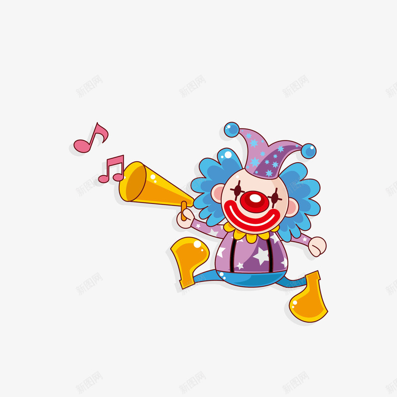 唱歌的小丑png免抠素材_88icon https://88icon.com joker 卡通形象 喇叭 图示 小丑 小丑joker 插图 搞笑 表演