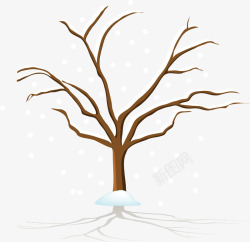 冬眠的树木素材