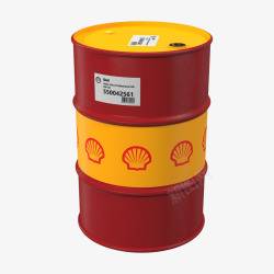 红色图案黄色大桶装机油桶素材