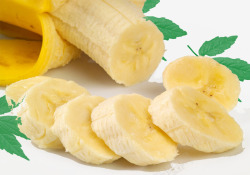 切片香蕉水果素材
