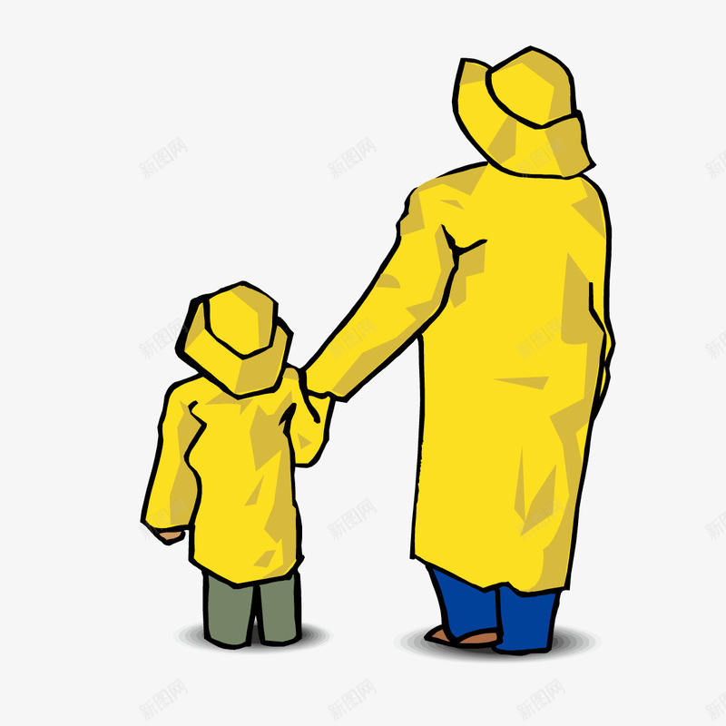 穿黄色大衣的母女背影png免抠素材_88icon https://88icon.com 大衣 母女 背影 黄色 黄色背影