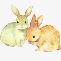 立绘手绘兔子素材