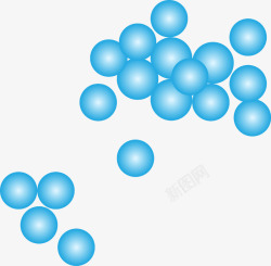 蓝色细胞分裂图素材