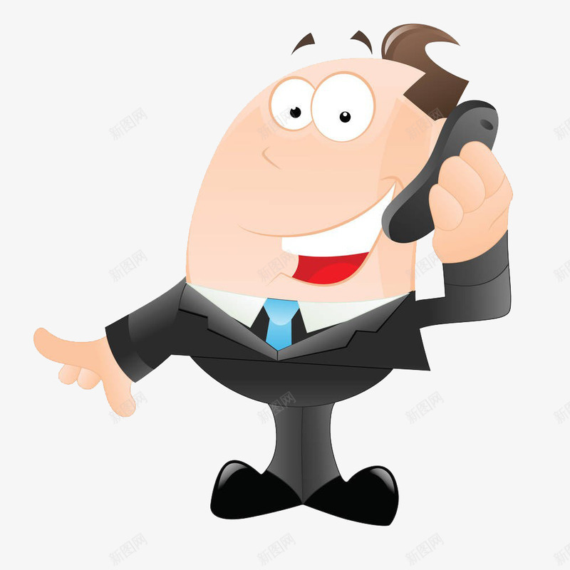 打电话开心的人png免抠素材_88icon https://88icon.com 卡通人物 大笑 大笑的人 开心 笑 高兴