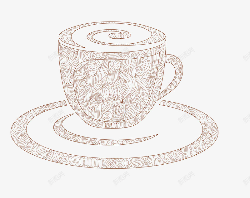 灰色创意咖啡杯咖啡矢量图eps免抠素材_88icon https://88icon.com 创意咖啡杯 咖啡 灰色咖啡 矢量咖啡 矢量图