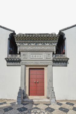 古典木门中式古建筑宅院大门高清图片