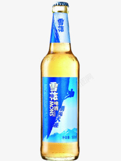 啤酒起瓶器雪花啤酒瓶高清图片