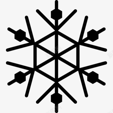 冰雹的冬天Snowflake图标图标