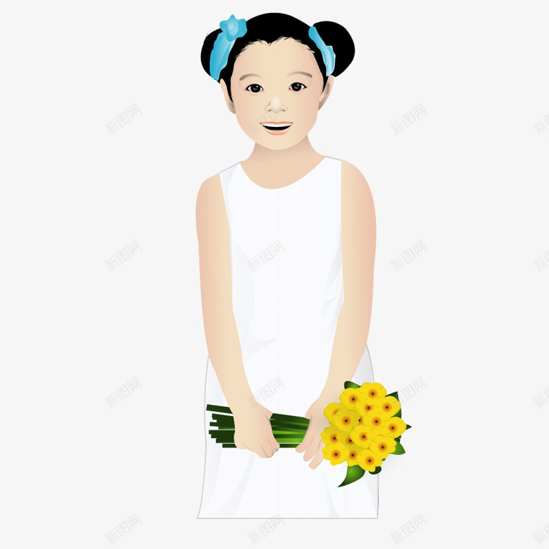 手绘人物背影png免抠素材_88icon https://88icon.com 女孩人物手绘