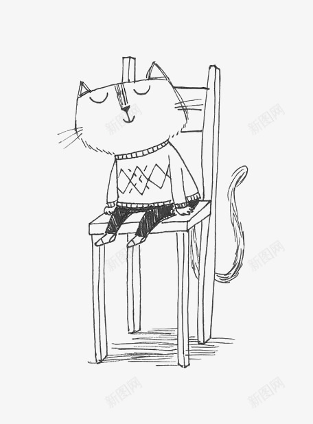 椅子上的猫咪png免抠素材_88icon https://88icon.com 动物 卡通 坐位 坐席 小猫 座位 手绘 拟人 插画 椅子 涂鸦