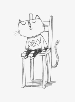 椅子上的猫咪素材