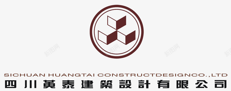 中国古风建筑黄泰建筑logo图标图标