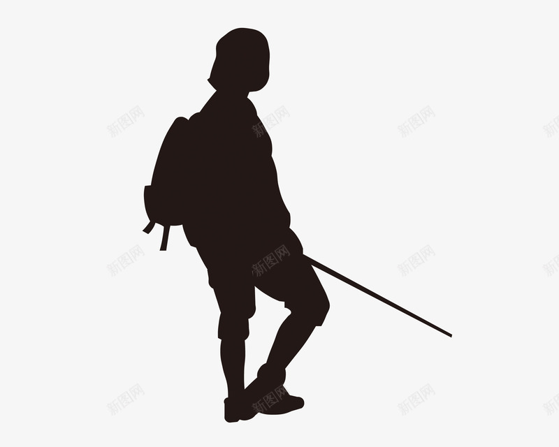 精致剪影登山剪影png免抠素材_88icon https://88icon.com 努力 疲劳 登山剪影 简约