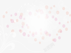 粉色梦幻创意气泡素材
