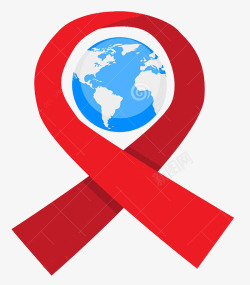 可爱世界艾滋病日图形素材