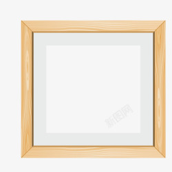 木头相框木头边框高清图片