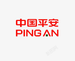 红色商标中国平安logo图标高清图片