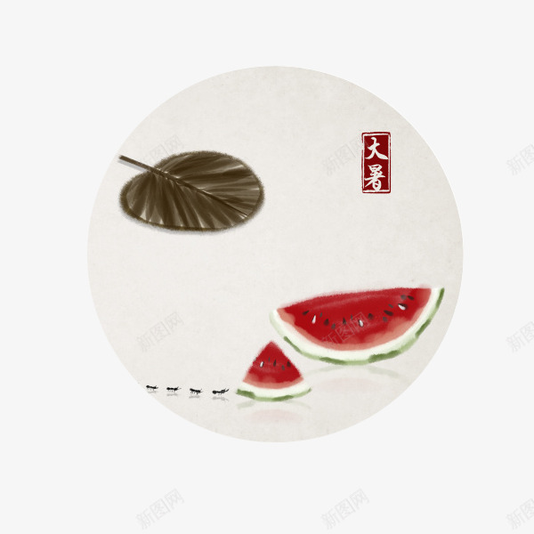 二十四节气之大暑png免抠素材_88icon https://88icon.com 中国传统节日 二十四节气 大暑 节气