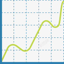 波浪形数据图素材