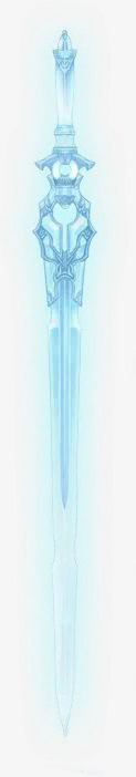 矢量武器蓝色光效游戏利剑武器高清图片