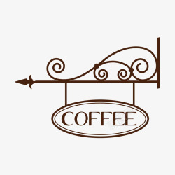 coffee咖啡店装饰图案素材