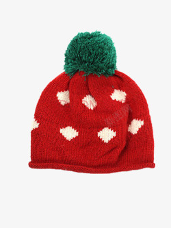 绿色毛球红帽子高清图片