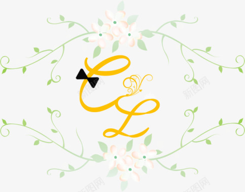 民族花纹图案婚礼logo图标图标