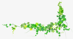 欧式花边框体花藤与叶子高清图片