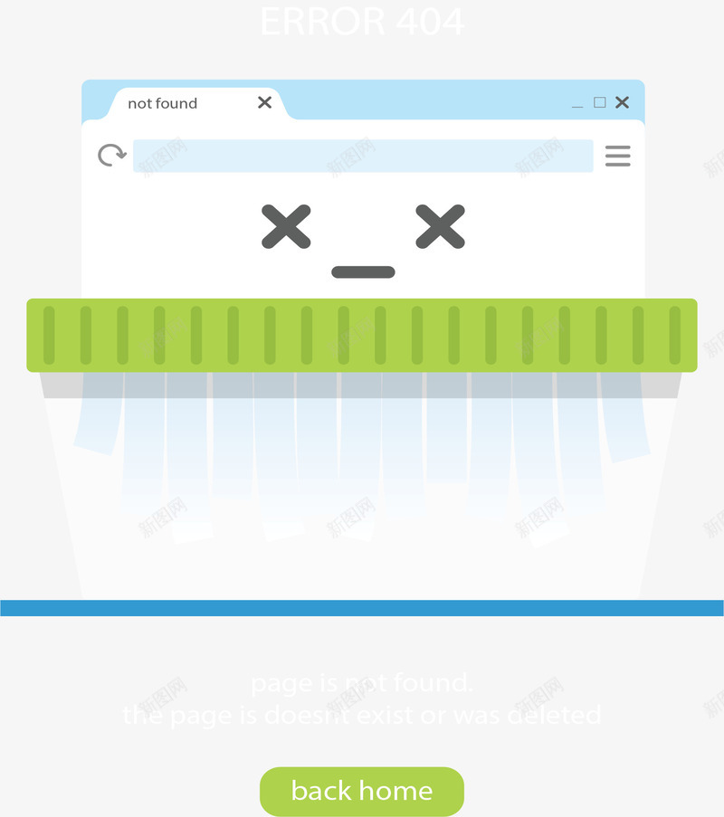 卡通碎纸机错误页面矢量图ai免抠素材_88icon https://88icon.com 404页面 卡通碎纸机 矢量png 碎纸机 错误页 错误页面 矢量图