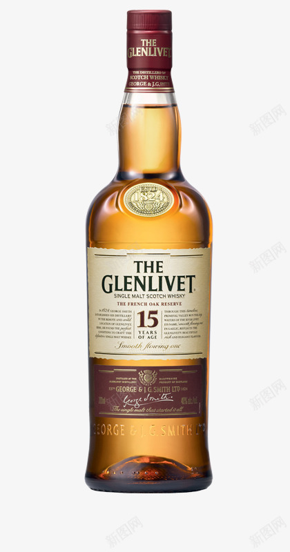 格兰威特15年法国橡木桶陈酿png免抠素材_88icon https://88icon.com 洋酒 酒 酒水